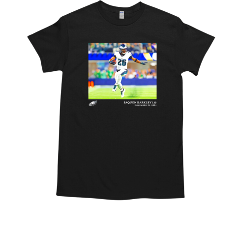 Saquon Barkley Philadelphia Eagles NFL flash features week 12 november 24 T-Shirt