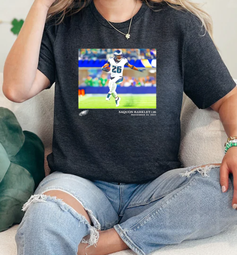 Saquon Barkley Philadelphia Eagles NFL flash features week 12 november 24  Classic Womens T-shirt