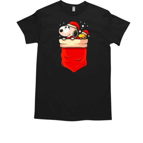 Snoopy and Woodstock pocket friends Christmas T-Shirt