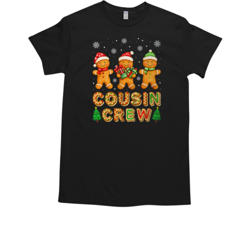 Cousin Crew Christmas Kids Cousins Gingerbread Man Family T-Shirt