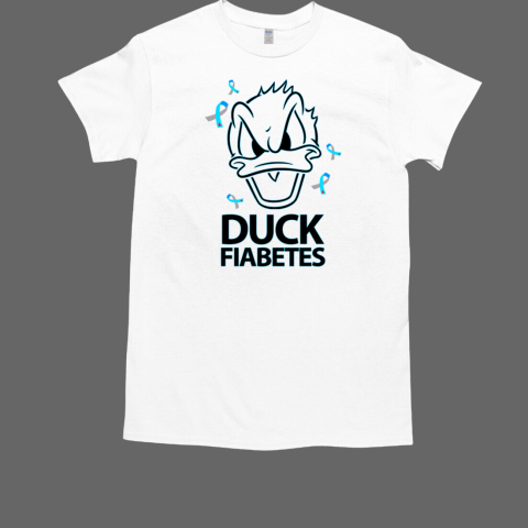 Donald Duck Fiabetes Diabetes Awareness T Shirt T-Shirt