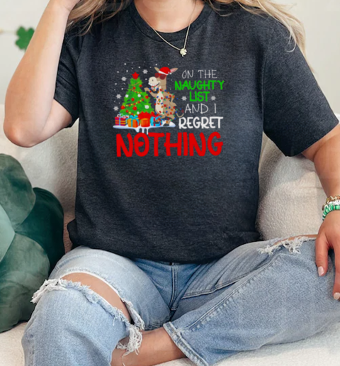 Donkey Christmas on the naughty list I regret nothing  Classic Womens T-shirt