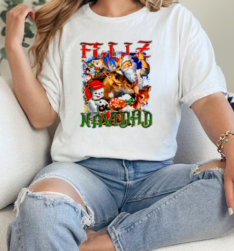 Feliz Navidad Santa Claus Christmas 2024 vintage  Classic Womens T-shirt