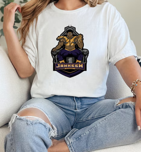 Jahkeem Stewart Thanos thrones I am inevitable comic  Classic Womens T-shirt