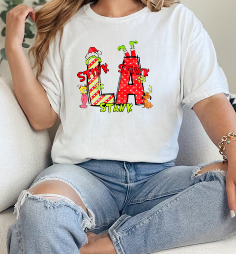 LA Grinch Christmas  Classic Womens T-shirt