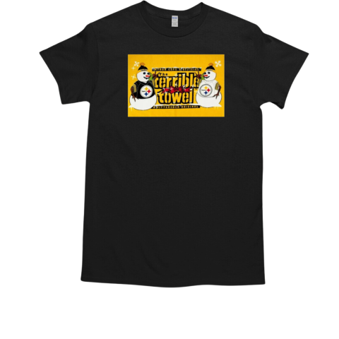 Pittsburgh Steelers Myron Cope's The Terrible Towel A Pittsburgh Snow T-Shirt