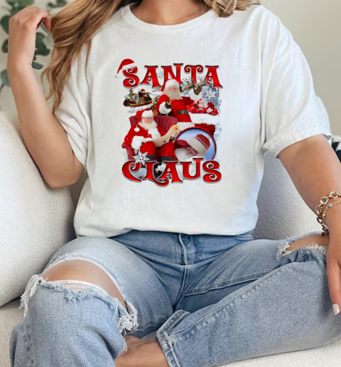 Santa Claus Christmas 2024 vintage  Classic Womens T-shirt