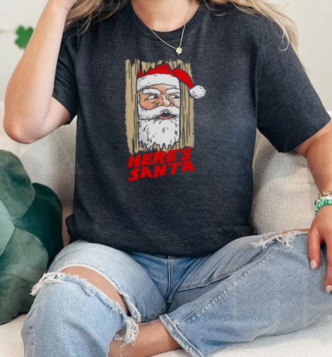 Santa Claus X Jack Torrance The Shining heres Santa Christmas  Classic Womens T-shirt