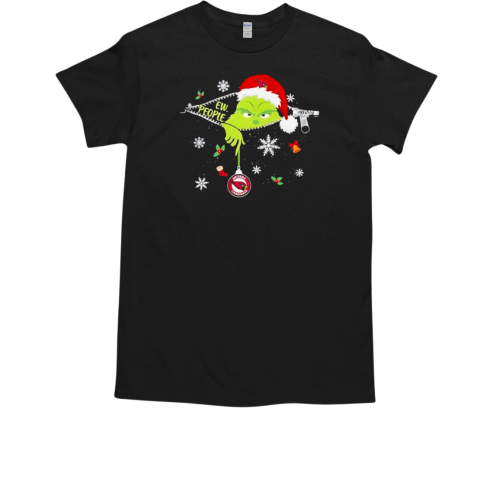 The Grinch Ew People holding Arizona Cardinals Christmas ornament T-Shirt