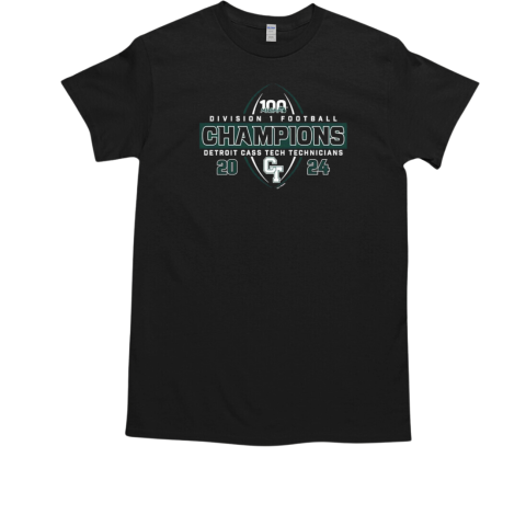 2024 MHSAA Football D1 Champions Detroit Cass Tech Technicians T-Shirt