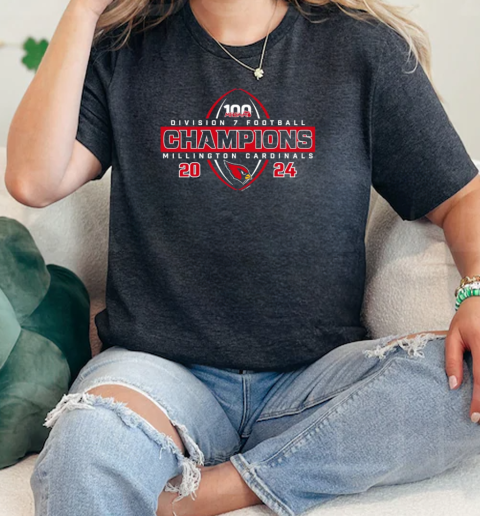 2024 MHSAA Football D7 Champions Millington Cardinals  Classic Womens T-shirt