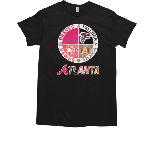 Atlanta Braves Atlanta Falcons Atlanta Hawks Atlanta United FC 2024 T-Shirt