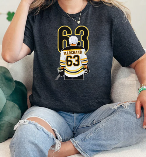 Brad Marchand No. 63 Boston Bruins Hockey  Classic Womens T-shirt