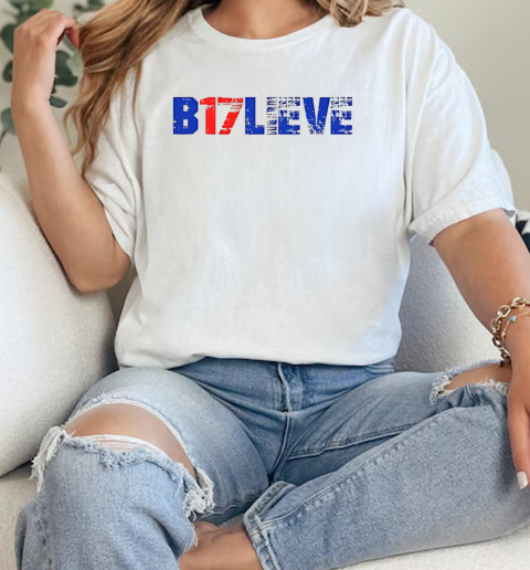 Buffalo Bills 17 believe Josh Allen  Classic Womens T-shirt