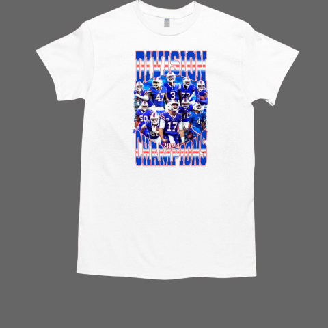 Buffalo Bills Division Champions 2024 picture collage T-Shirt