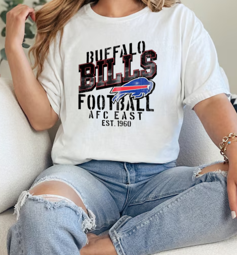 Buffalo Bills football AFC East est 1960  Classic Womens T-shirt