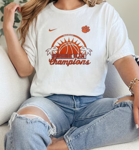 Clemson Tigers Nike 2024 Sunshine Slam Champions  Classic Womens T-shirt