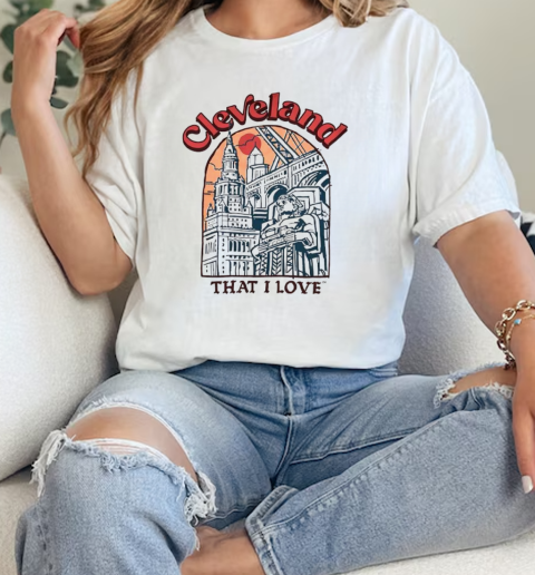 Cleveland that I love art  Classic Womens T-shirt