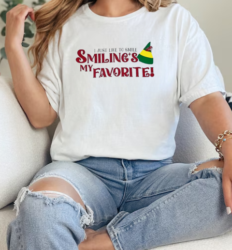 Elf Buddy I just like to smile smilings my favorite  Classic Womens T-shirt