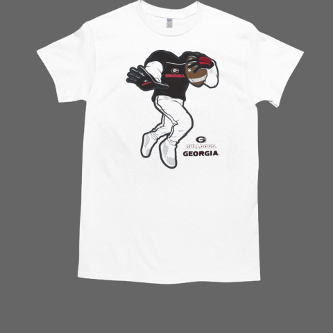 Georgia Bulldogs Yard Rush II Football Player T-Shirt