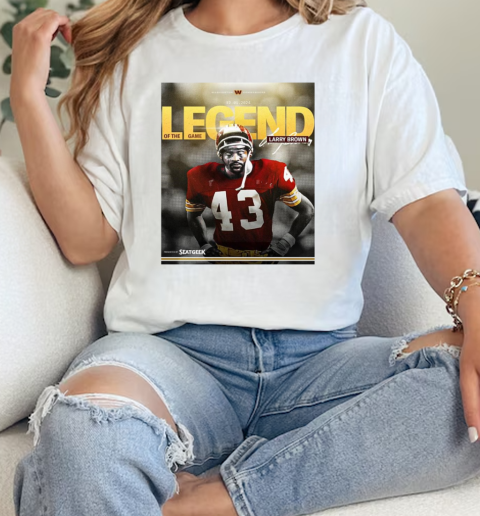 Larry Brown Washington Commanders Is Our Week 13 Legend Of The Game Signature  Classic Womens T-shirt