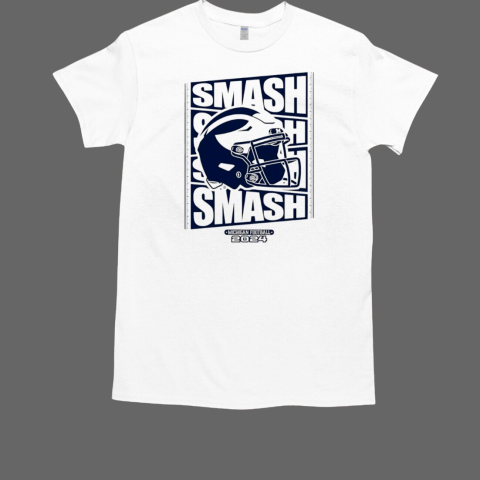 Michigan Wolverines Football Smash 2024 helmet T-Shirt