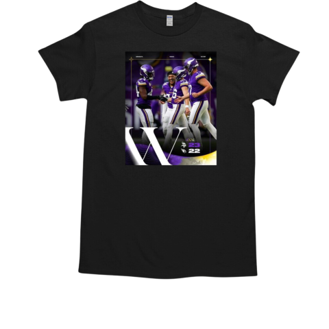 Minnesota Vikings Win 23 22 Arizona Cardinals Week 13 2024 NFL Game Score T-Shirt