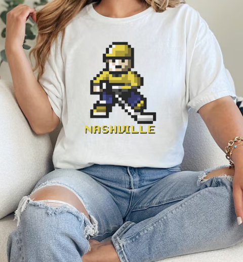 Nashville Predators Hockey player pixel 2024  Classic Womens T-shirt