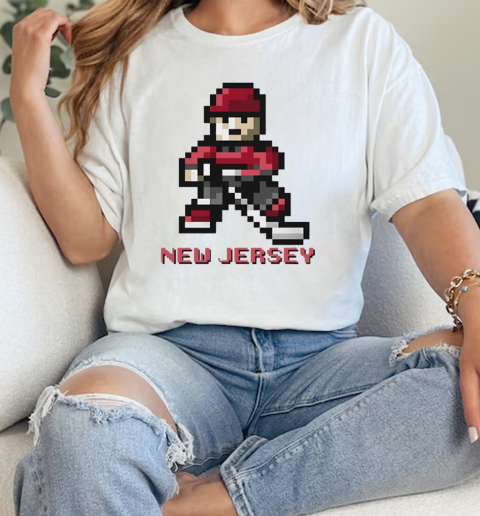 New Jersey Devils Hockey player pixel 2024  Classic Womens T-shirt