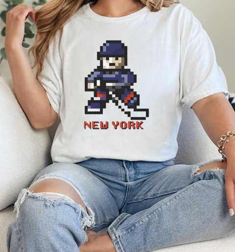 New York Islanders Hockey player pixel 2024  Classic Womens T-shirt