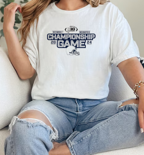 Penn State Nittany Lions Mens White 2024 Big Ten Football Championship Front  Classic Womens T-shirt