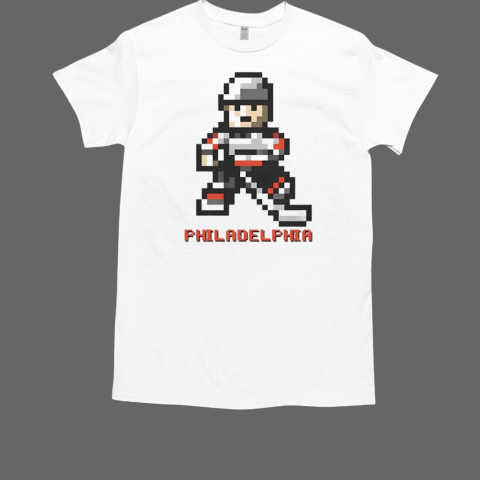 Philadelphia Flyers Hockey player pixel 2024 T-Shirt