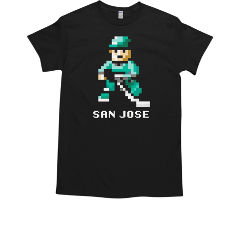 San Jose Hockey 8 bit T-Shirt