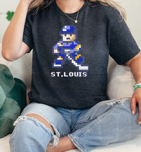 St. Louis Hockey 8 bit  Classic Womens T-shirt