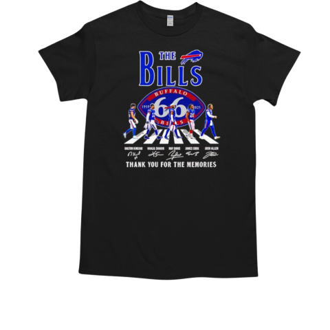 The Bills thank you for the memories signatures T-Shirt