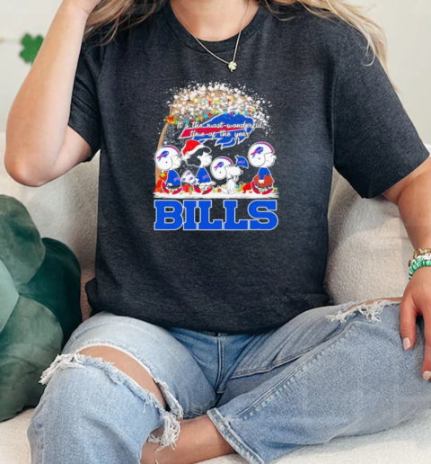 The Peanuts Its The Most Wonderful Time Of The Year Buffalo Bills 2024  Classic Womens T-shirt