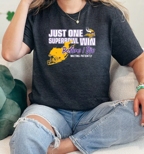 Viking Just One Superbowl Win Before I Die Waiting Patiently  Classic Womens T-shirt