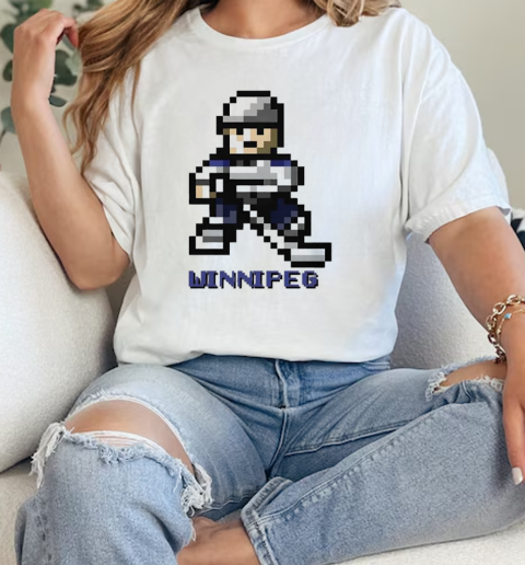 Winnipeg Jets Hockey player pixel 2024  Classic Womens T-shirt