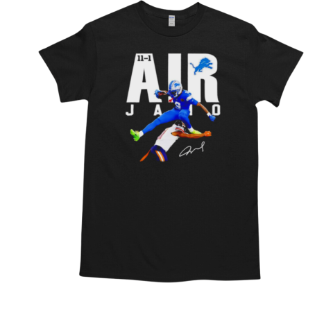 11 1 air Jamo Amon Ra St. Brown Detroit Lion T-Shirt