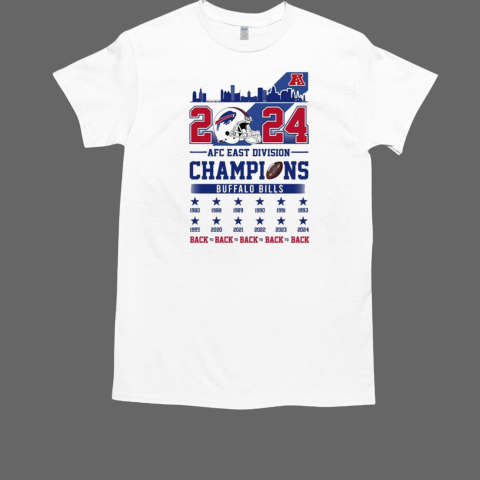 2024 AFC East Division Champions Buffalo Bills Back To Back To Back T-Shirt