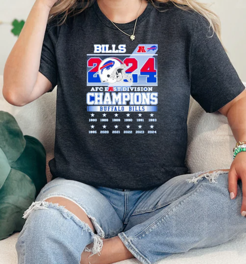 Buffalo Bills 2024 AFC East Division Champions 1980 2024 Celebration  Classic Womens T-shirt