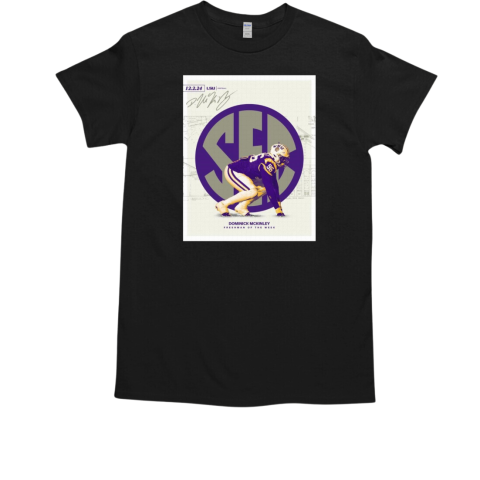 Dominick McKinley LSU Tigers SEC Freshman of the Week Signature T-Shirt