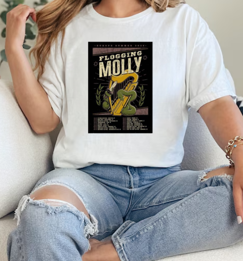 Flogging Molly Europe Summer Tour 2025  Classic Womens T-shirt