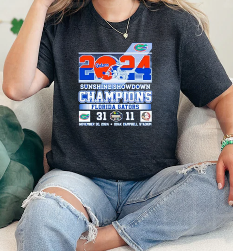 Florida Gators 2024 The Sunshine Showdown Champions  Classic Womens T-shirt