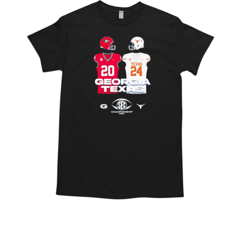 Georgia Texas 2024 Official SEC Championship Dueling T-Shirt