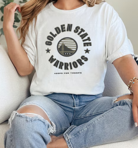 Golden State Warriors Hoops for Troops  Classic Womens T-shirt