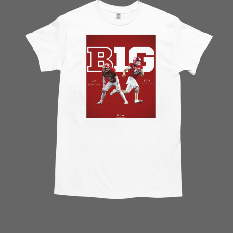 Indiana HoosiersA B1G nod in multiple phases Jailin Walker and Kurtis Rourke Signatures T-Shirt