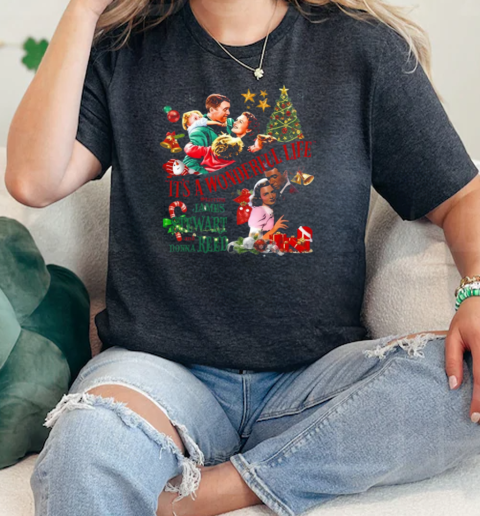 Its A Wonderful Life Starring James Stewart And Donna Reed Christmas 2024  Classic Womens T-shirt