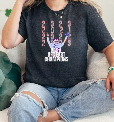 Josh Allen Buffalo Bills 2024 AFC East Champions  Classic Womens T-shirt