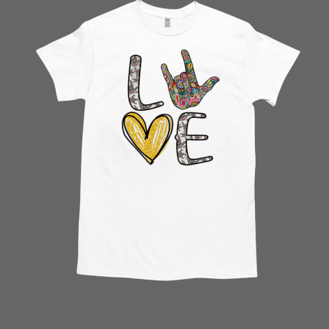 Love Sign Hand Gesture Namaste T Shirt T-Shirt